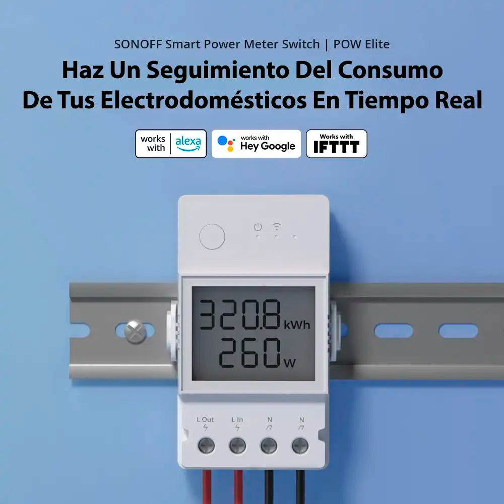 Interruptor WiFi Medidor de Energía Sonoff POW Elite 16A
