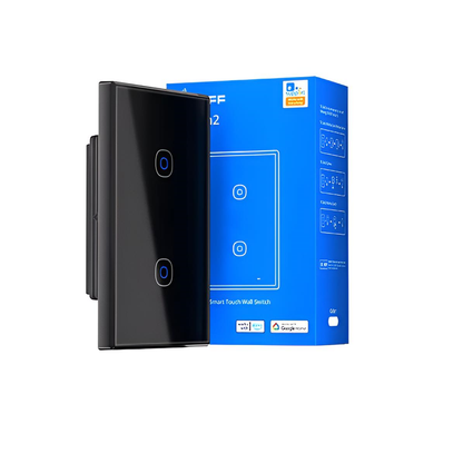 Interruptor WiFi Sonoff TX Gen2 de 2 Canales Negro