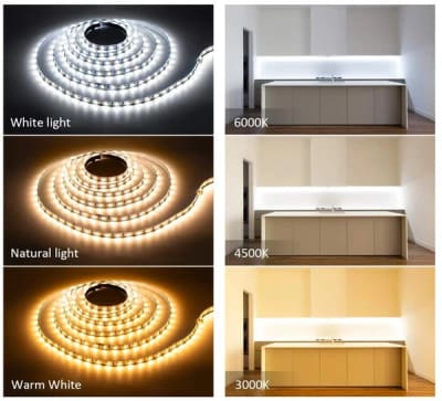 Cinta LED 12V 5 Metros Luz Fría 6000K IP20