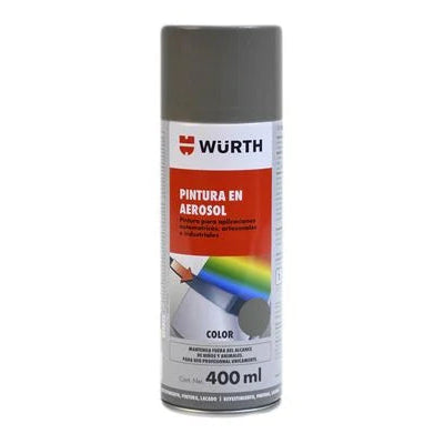 Pintura en Aerosol Wurth Colores RAL 400ML - Aluminio Gris 9007