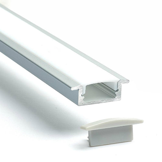 Perfil de Aluminio Embutido 2 Metros para Cinta LED