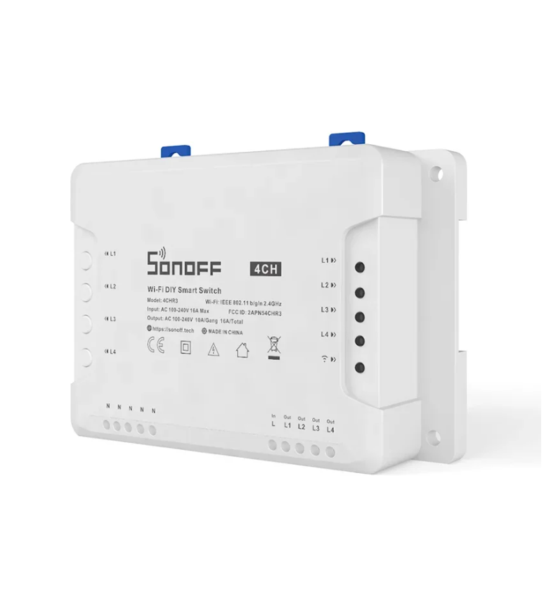 Interruptor wifi 4 canales Sonoff 4CH R3