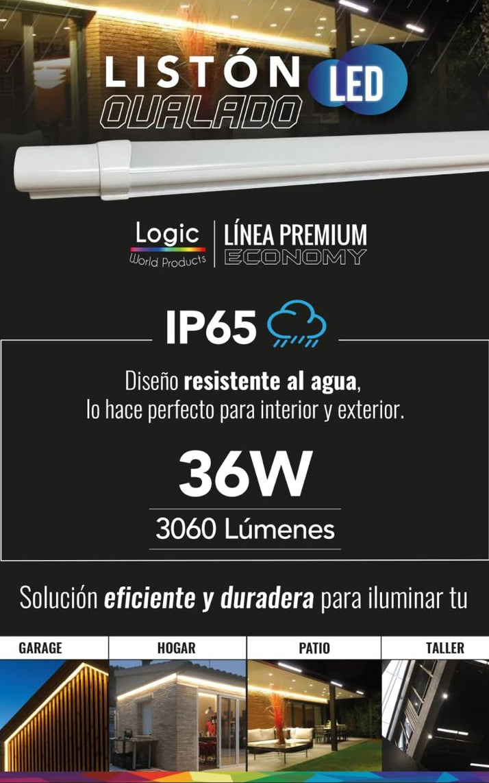 Listón LED Ovalado Logic 36W IP65