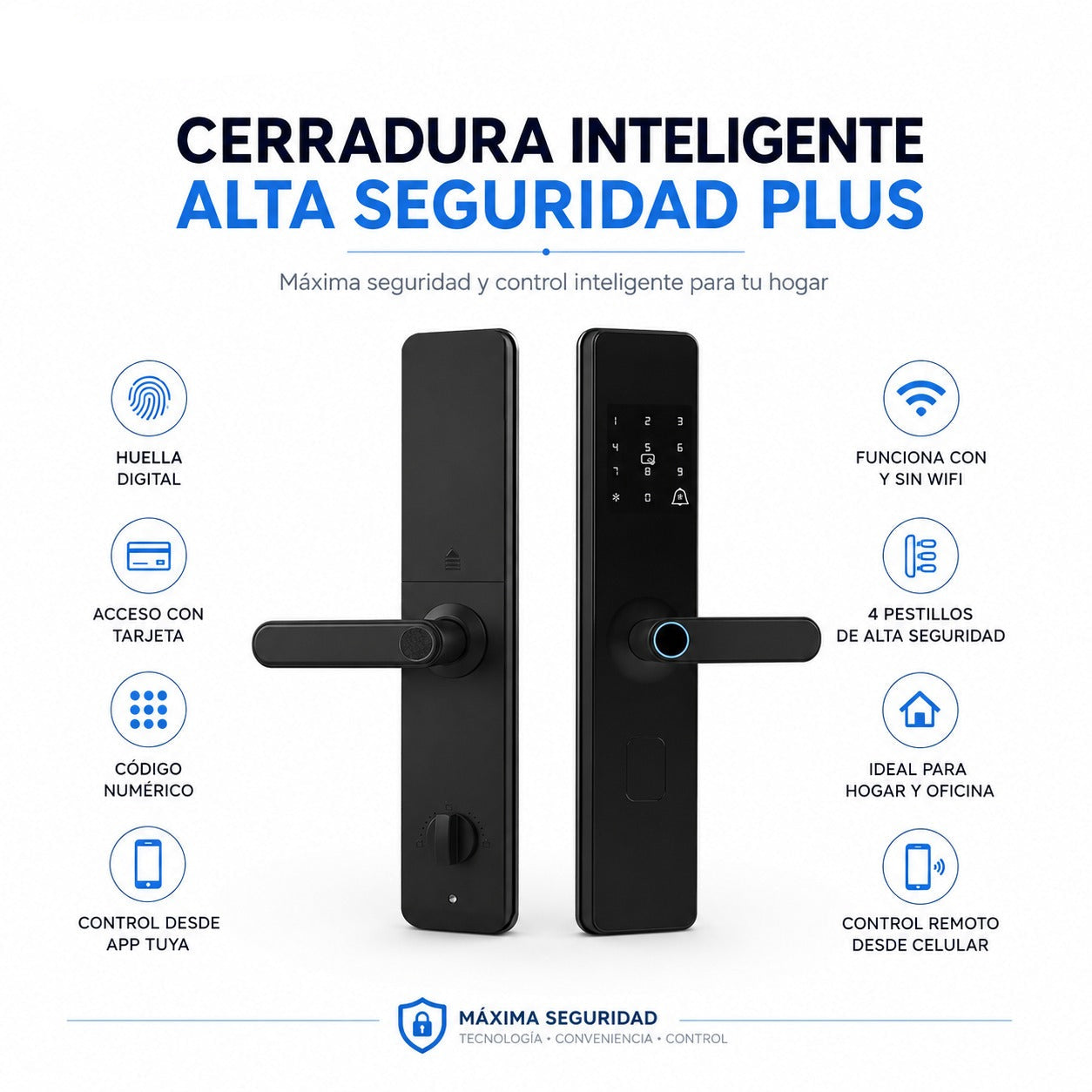 Cerradura Inteligente Alta Seguridad Plus