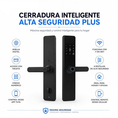 Cerradura Inteligente Alta Seguridad Plus