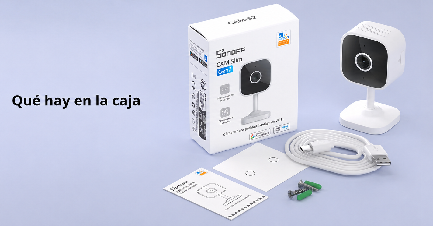 Cámara de Seguridad Slim WiFi Full HD Sonoff