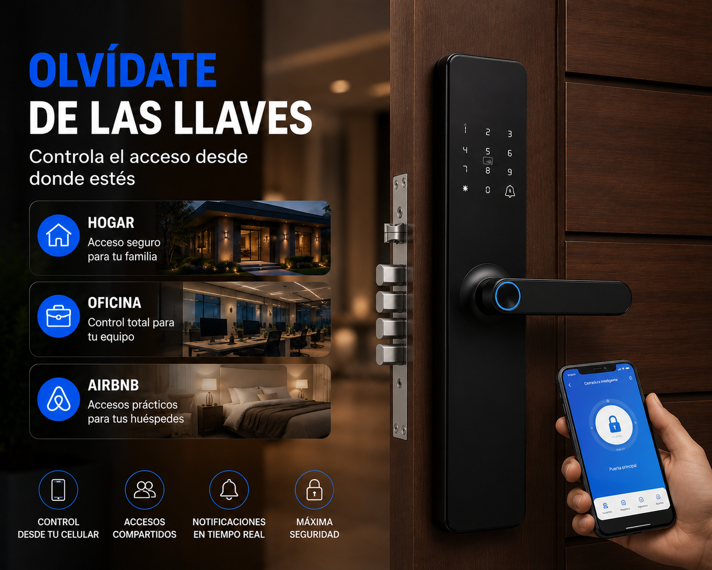 Cerradura Inteligente Alta Seguridad Plus
