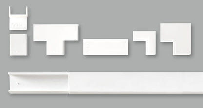 Canaleta eléctrica blanca con adhesivo Kalop 20x10 mm 2 metros