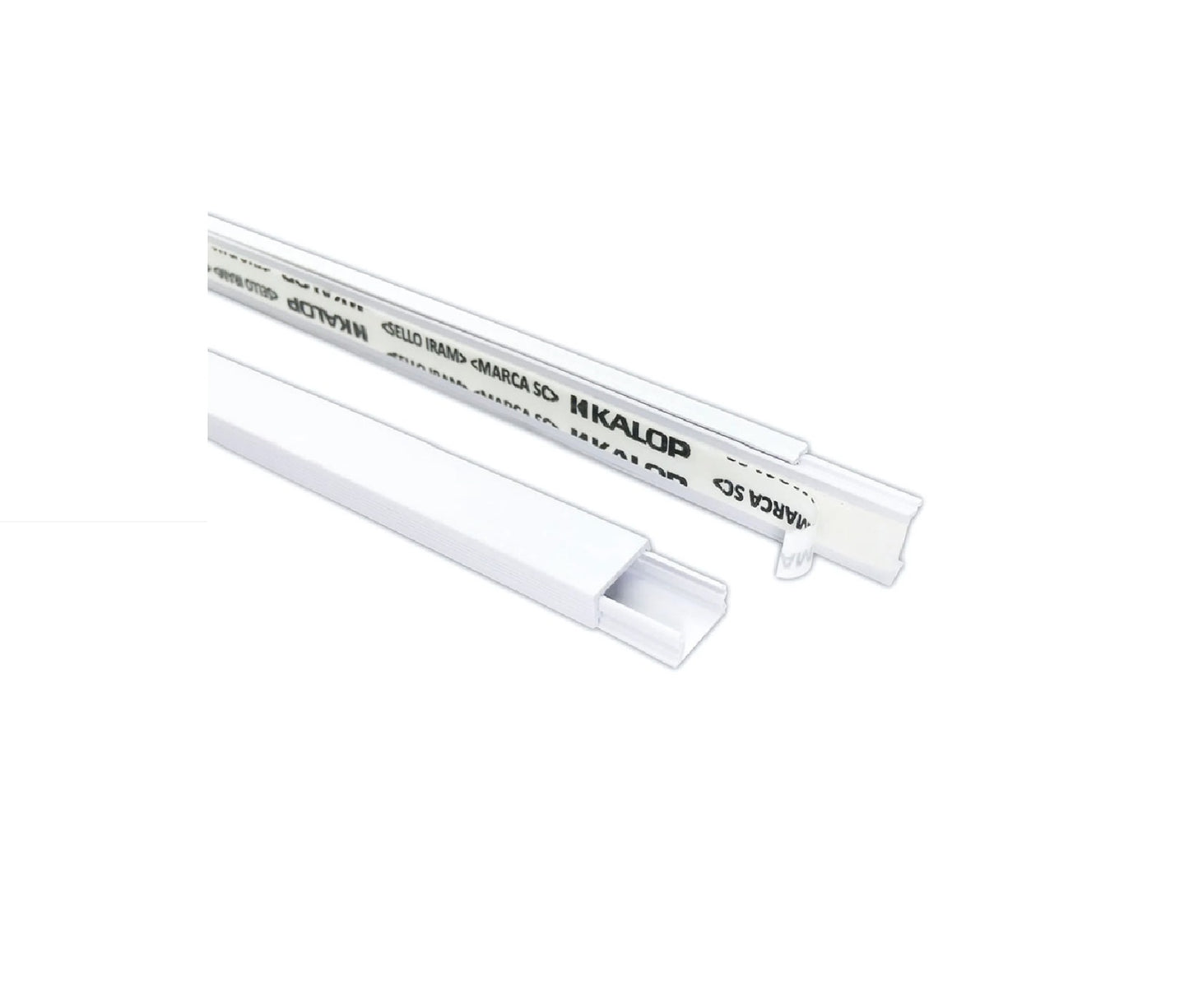 Canaleta eléctrica blanca con adhesivo Kalop 20x10 mm 2 metros