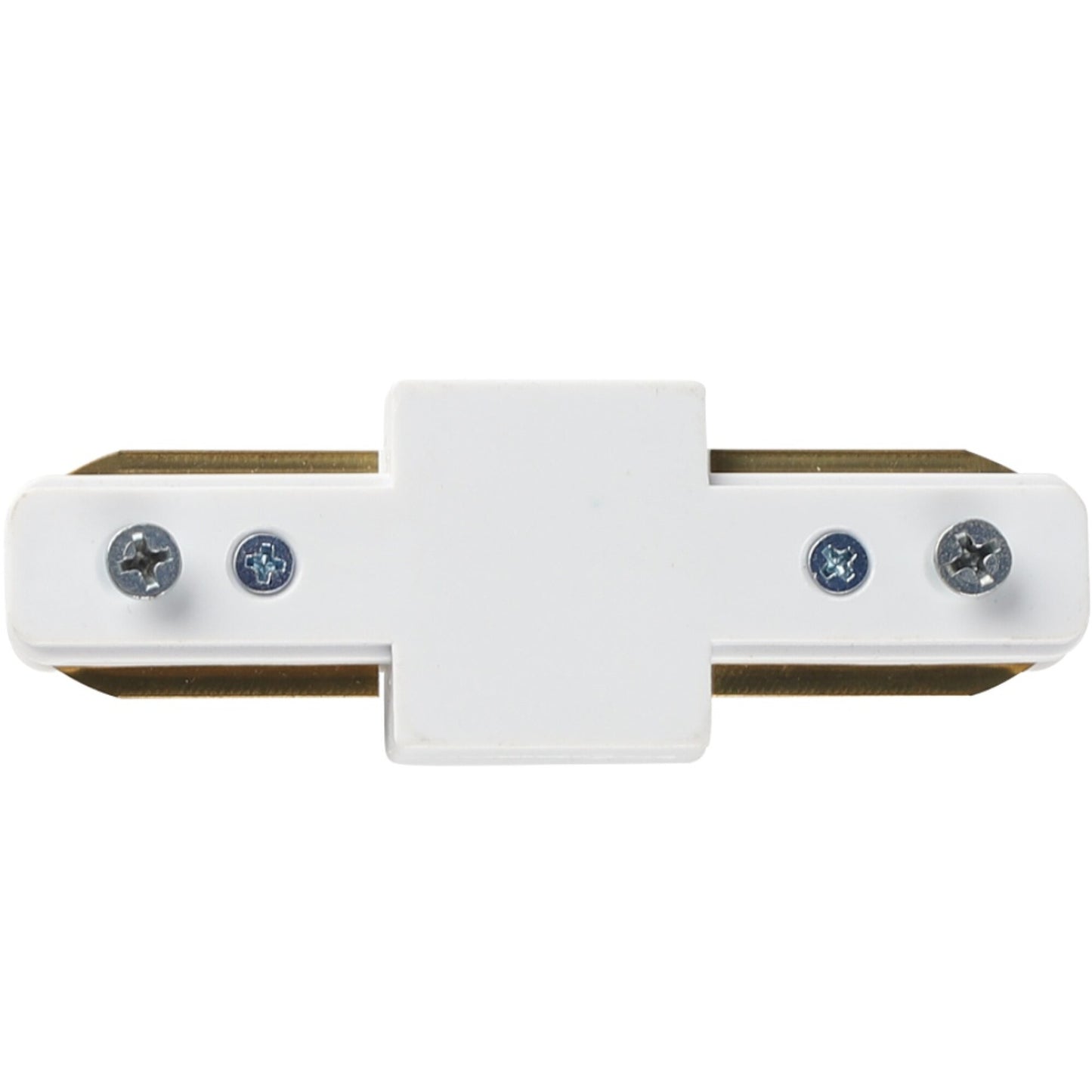 Unión Riel Monofásico Tipo I Blanca – Conector Lineal para Riel de Iluminación