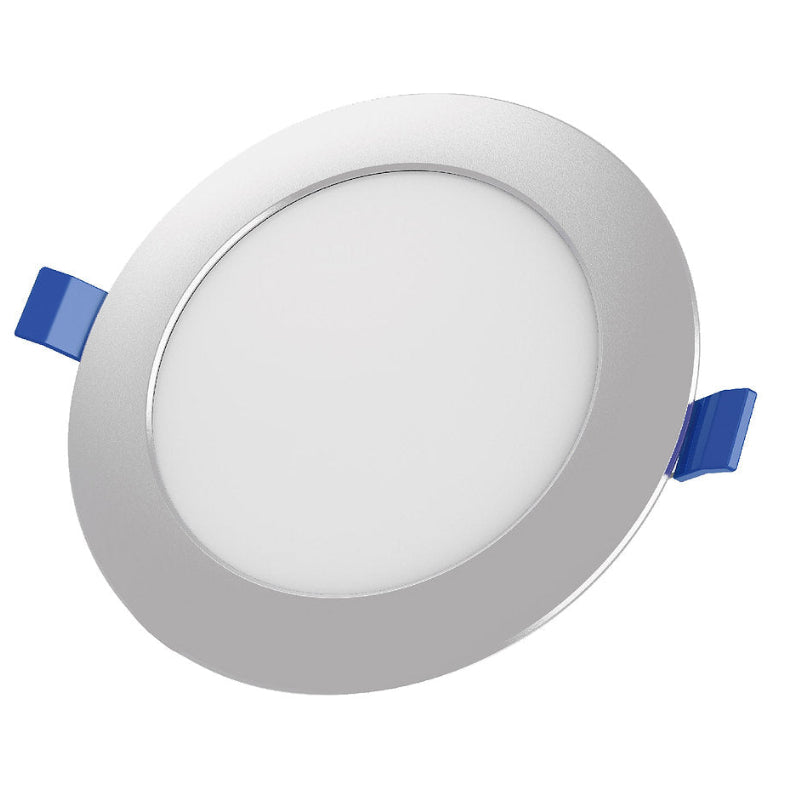Panel Redondo Plateado Embutido 12W – 6500K