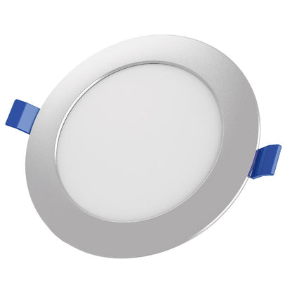 Panel Redondo Plateado Embutido 12W – 6500K