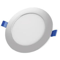PANEL LED Redondo Embutido 12W 6500K Borde Plateado Wellmax