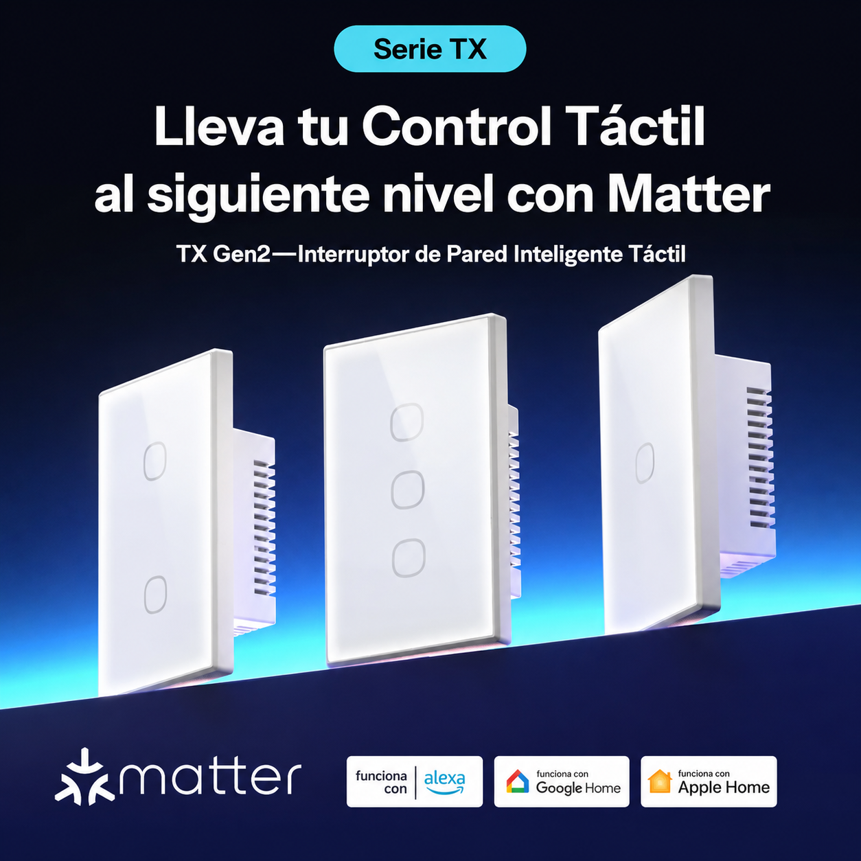 Interruptor WiFi Sonoff TX Gen2 de 2 Canales