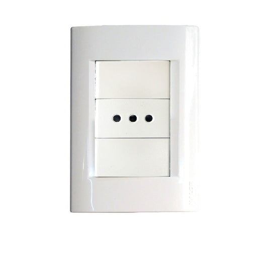Conjunto Enchufe Hembra 2P + T termoplástica Blanco
