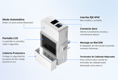 Interruptor wifi Sonoff TH Elite 20A – Monitoreo de temperatura y humedad