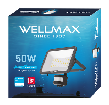 Proyector LED Submarine con Sensor 6500K Wellmax