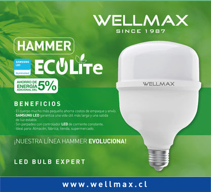 Ampolleta LED Hammer Wellmax Samsung 3000K