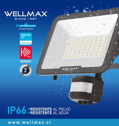 Proyector LED Submarine con Sensor 6500K Wellmax