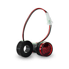 Luz Piloto LED Roja con Amperímetro 0-100A 60-500V Lexo