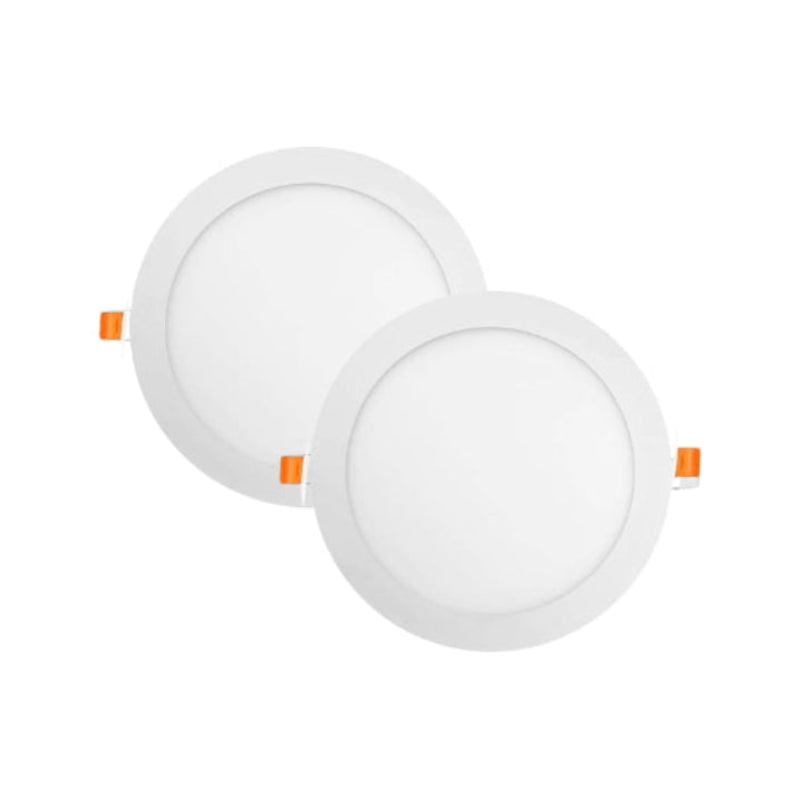 Pack 2 Panel LED Redondo Embutido 6W Konnergie