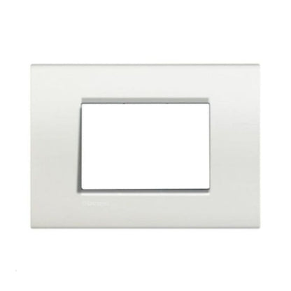 Placa 3 módulos Modular Blanco + Bastidor Kalop
