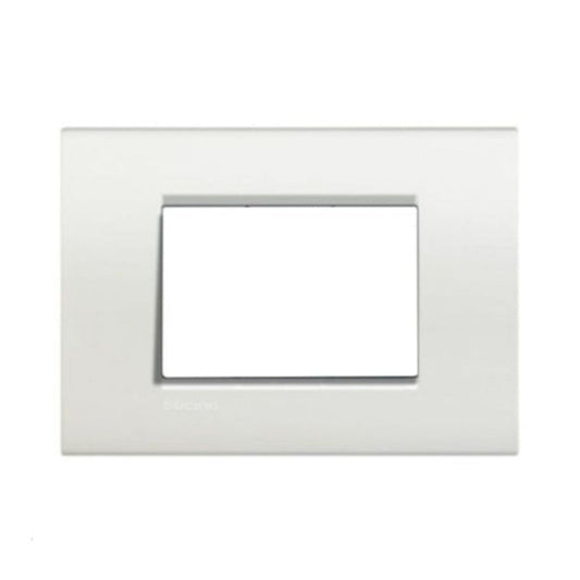 Placa 3 módulos Modular Blanco + Bastidor Kalop